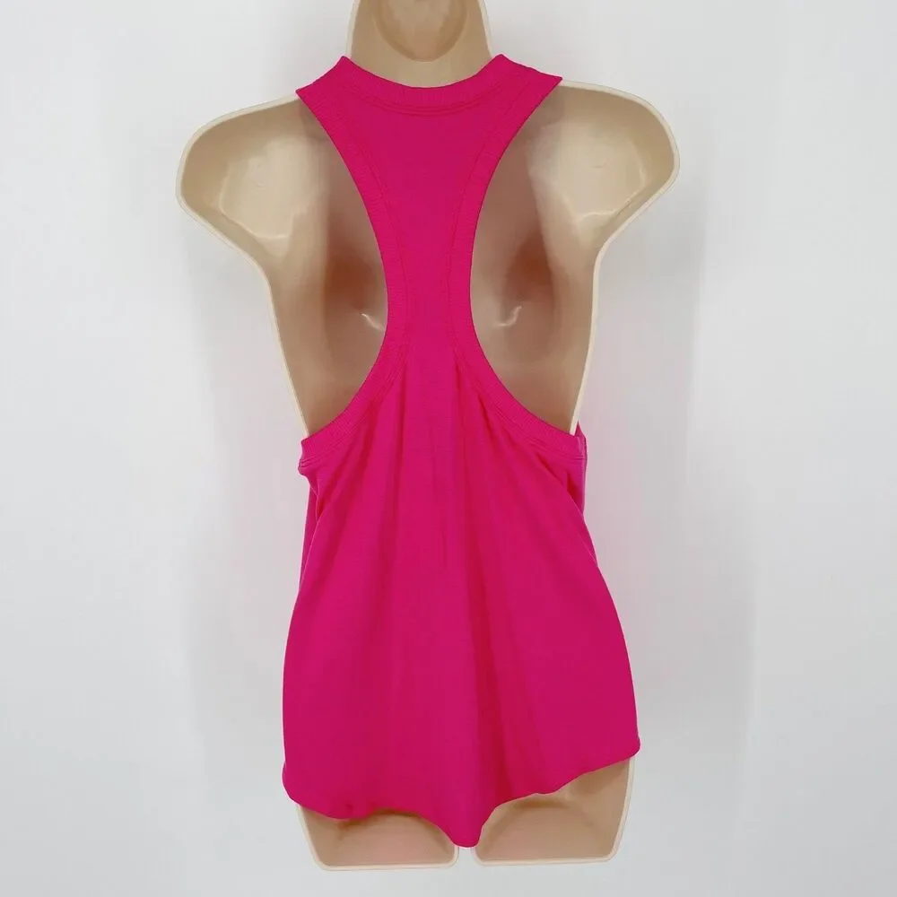 Free People Movement Take You There Punch Crush Pink Racerback Tank Top NEW XS/S